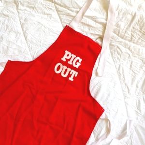 Funny Apron "PIG OUT"